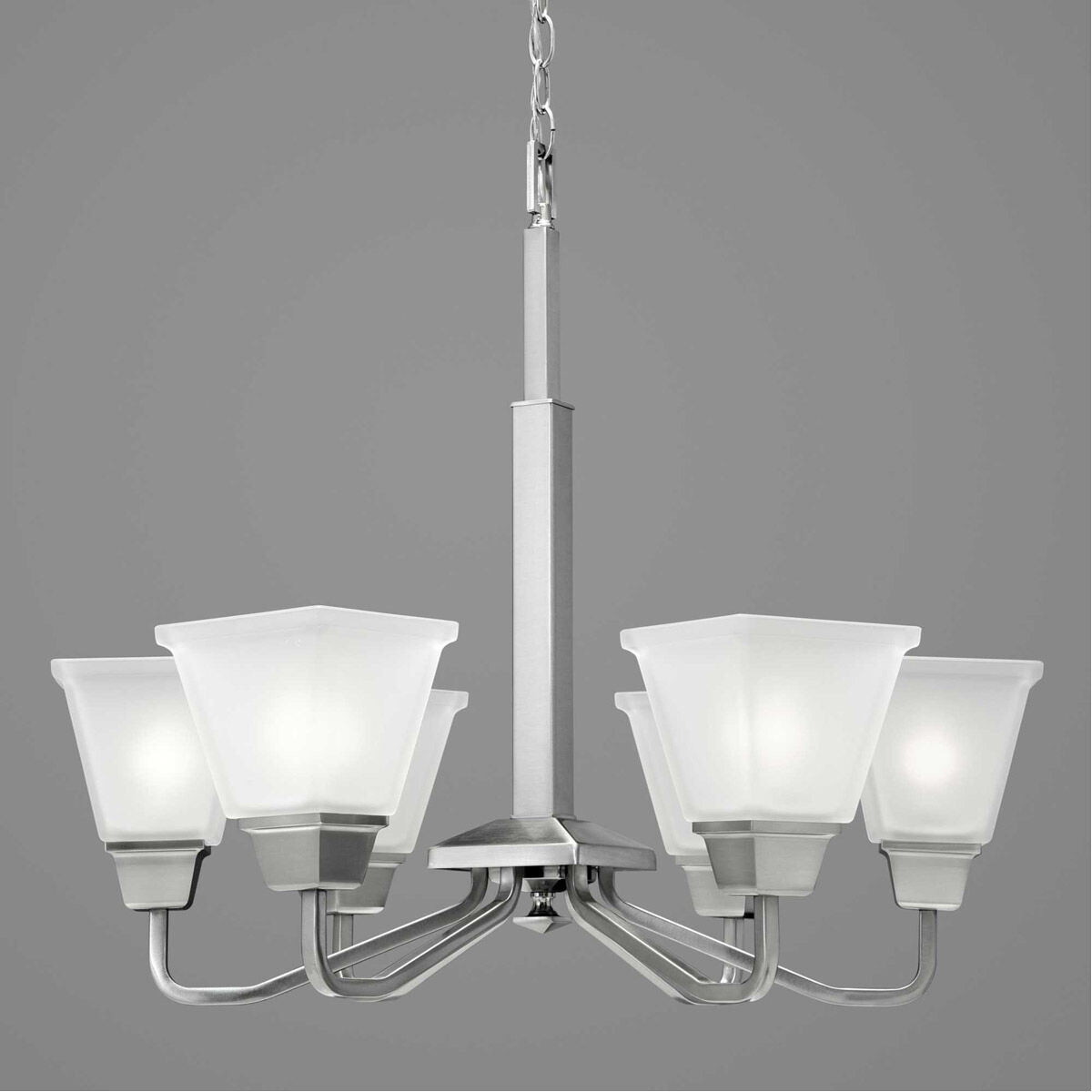 Clifton Heights 6 Light 26 inch Brushed Nickel Chandelier Ceiling Light